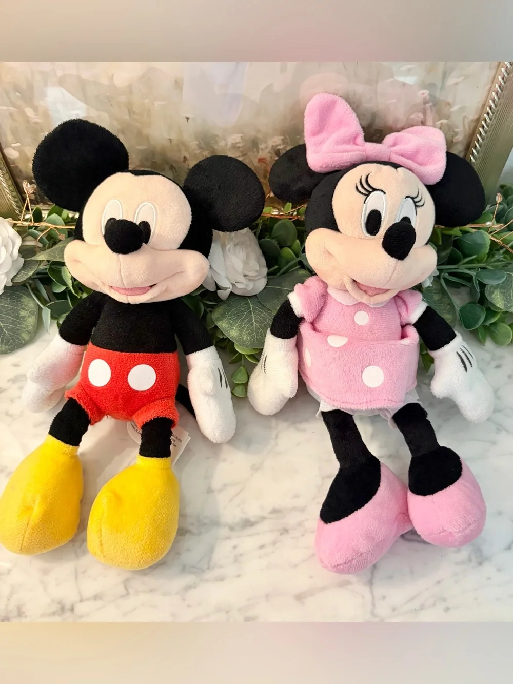 Lot of 4 Disney Plushies Mickey, Minnie, Goofy & Pluto